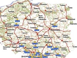 Zalane drogi – mapa bieżących utrudnień na Targeo.pl