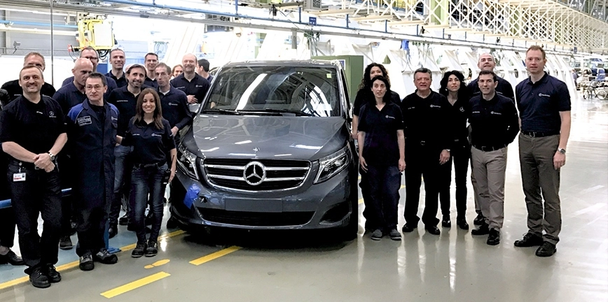 100 tysięcy egzemplarzy Klasy V z fabryki Mercedes-Benz w Vitorii