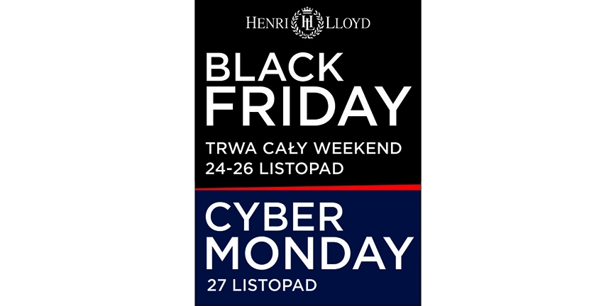 Black Friday i Cyber Monday w Henri Lloyd z rabatem 25%