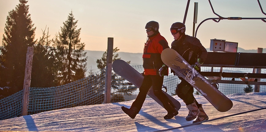 Zimowy caravaning: stacja narciarska Dwie Doliny Muszyna