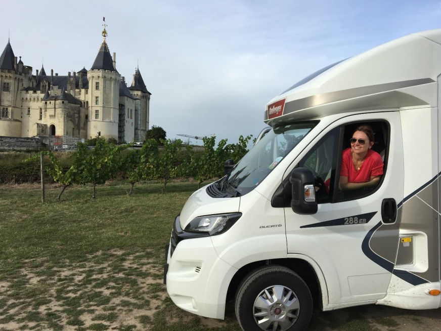 Przed zamkiem w Saumur