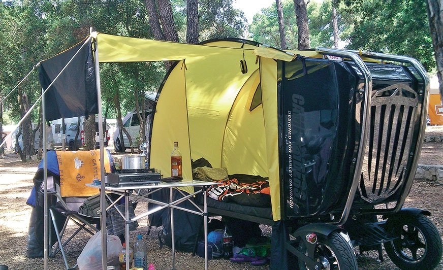 Caravaningowy EasyRider, czyli namiot i motor w jednym