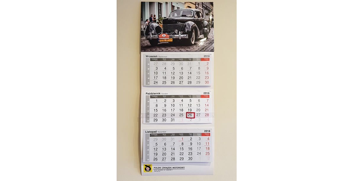 Kalendarz 2019 z motywem caravaningowym?