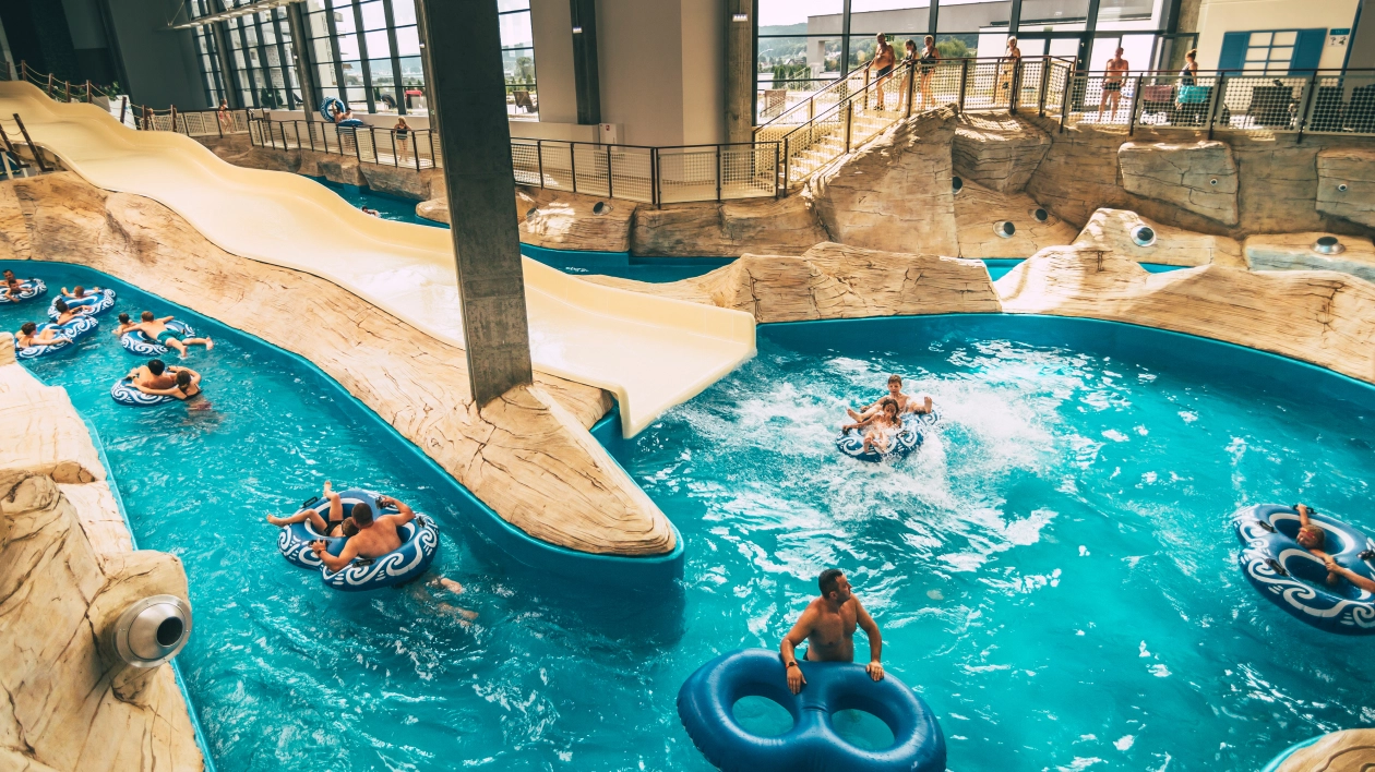 Rzeka w Aquaparku Reda