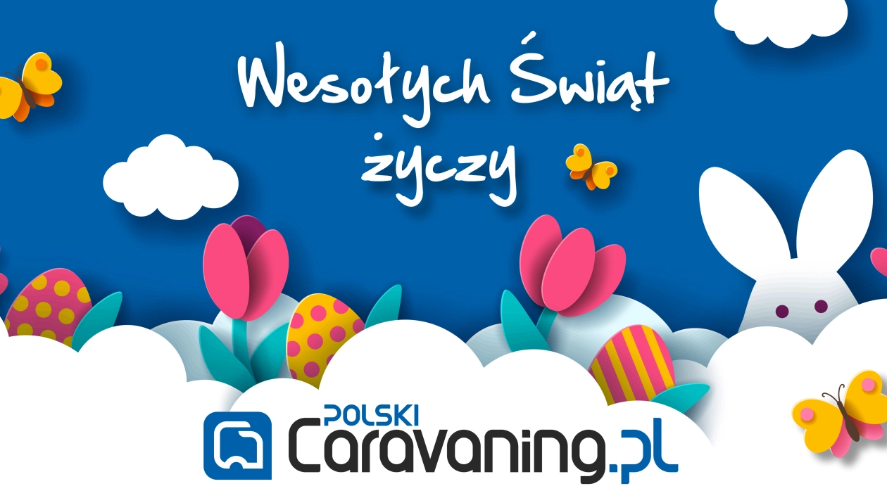 Caravaningowy zając z życzeniami!
