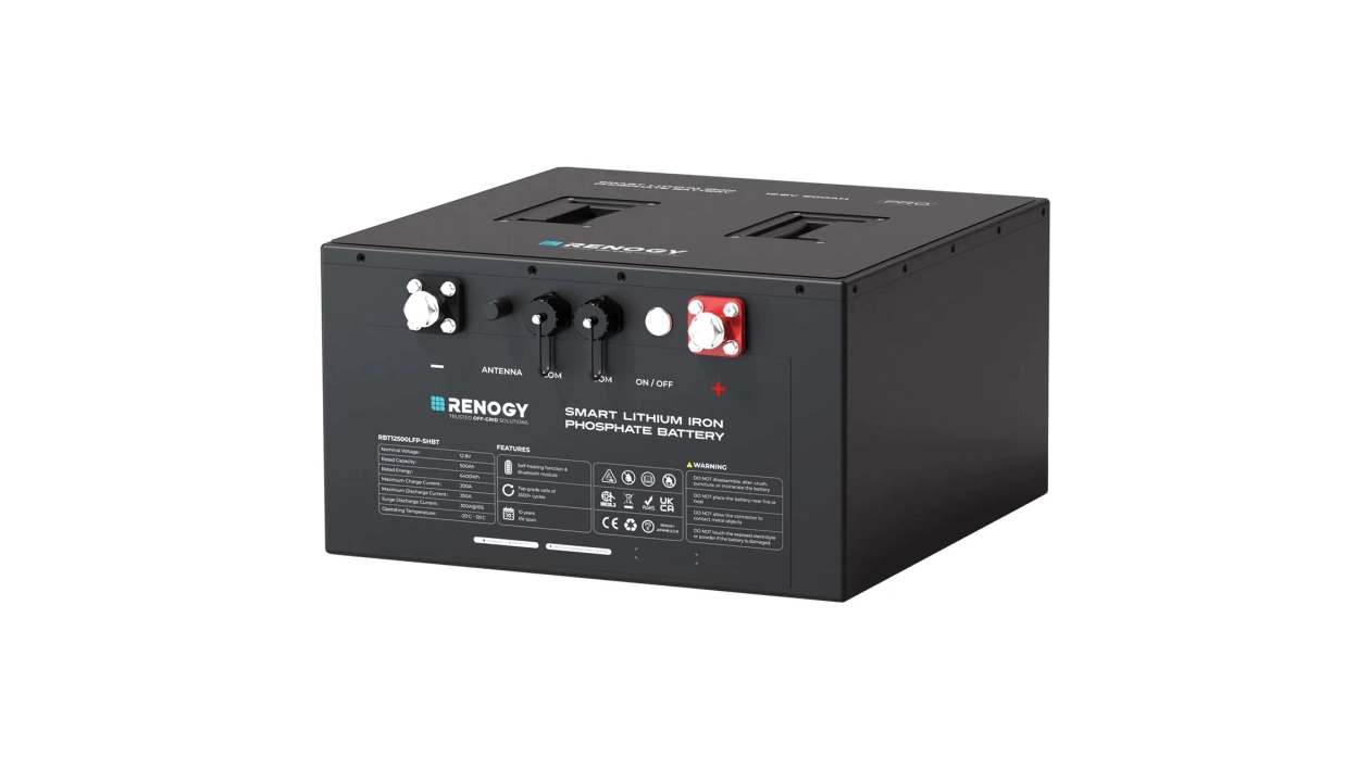 Akumulator Pro Smart Renogy 500Ah/L+/LiFePO4. Bateria pod... siedzieniem