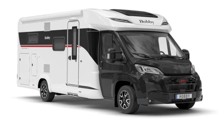 Hobby Prestige T - półintegra z jachtowym wnętrzem