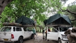 Większość turystów zwiedzających Botswanę korzysta z w pełni wyposażonych samochodów terenowych, zwykle pożyczonych w RPA lub Namibii. W RPA dominującą pozycję wśród producentów przyczep 4×4 – aż 90% rynku – ma firma Jurgens Ci, działająca w branży od ponad 60 lat, której propozycje pod marką Campworld (www.campworld.co.za) dystrybuowane są przez lokalnych dilerów i firmy organizujące safari także w Botswanie - zdjęcie 2