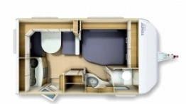 Wszechstronne i kompaktowe, te słowa najlepiej opisują serię Bianco o DMC 1300 kg.  Układ wnętrza zaprojektowano z myślą o aktywnych fanach przyczep marki Fendt. - zdjęcie 3