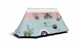 „Shabby Chic” z obu stron. Ten namiot jest bardziej kolorowy i przyozdobiony niż „Tow the Line” - zdjęcie 5