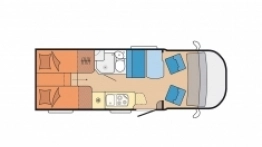 Kamper dla par. Hobby Ontour Edition V65 GE - zdjęcie 3