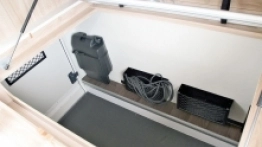 Sypialnia w tyle zabudowy Hymera B 698 gwarantuje dostęp do gigantycznego garażu - zdjęcie 4