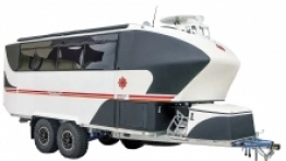 Przyczepa Kimberley Kamper Black Caviar Kruiser w wersji jednoosiowej i – droższej i ładniejszej – dwuosiowej - zdjęcie 5