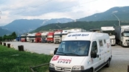 Pierwsza noc we Włoszech w towarzystwie TIR-ów. - zdjęcie 1