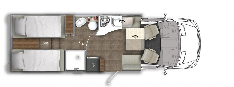 Pięciogwiazdkowa półintegra. Eura Mobil Contura 766 EF