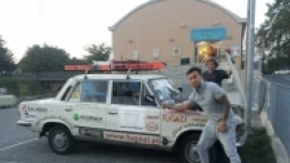 Powoli, ale jadą – kantYna na trasie Złombolu - zdjęcie 7