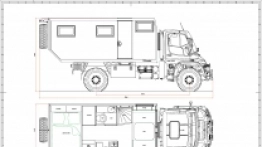 Schemat TerraCross 52 Comfort, na którym widać przykładowe rozmieszczenie wnętrza. - zdjęcie 6