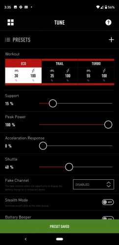 Specialized Mission Control to aplikacja, która umożliwia pełną kontrolę  nad parametrami wspomagania jazdy, silnika, oraz zużyciem baterii - zdjęcie 6