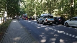 Zasnęła za kierownicą, kamper w rowie - zdjęcie 1