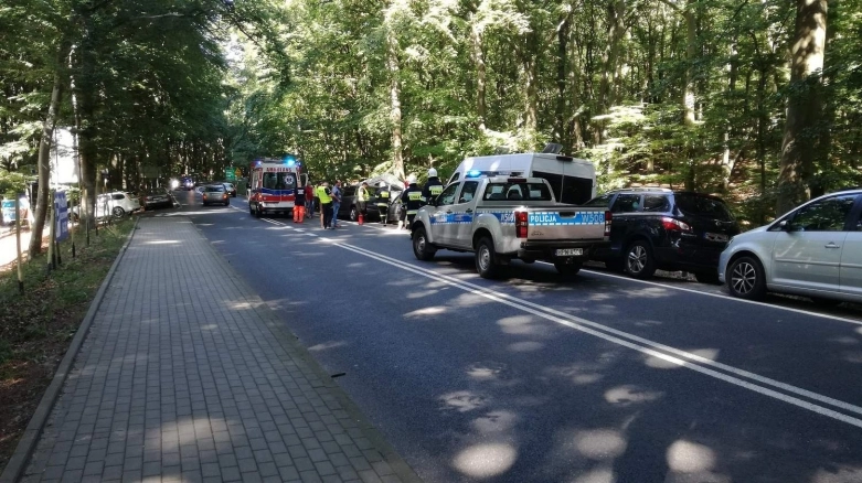 Zasnęła za kierownicą, kamper w rowie