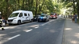 Zasnęła za kierownicą, kamper w rowie - zdjęcie 2