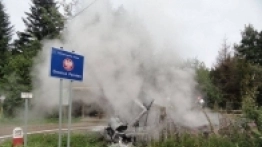 Pożar kampera w Muszynce - zdjęcie 12