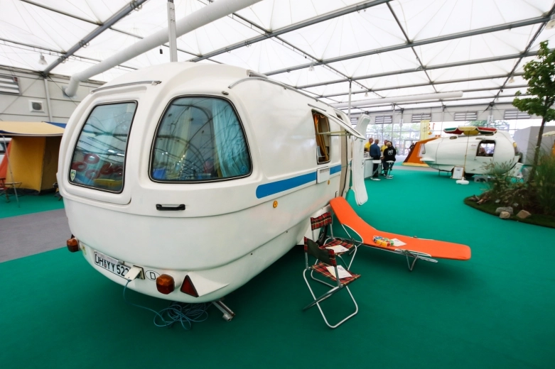 Zabytkowe przyczepy na Caravan Salon 2018