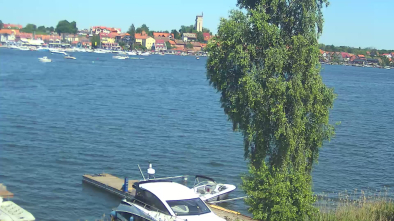 Jezioro Mikołajskie, panorama Mikołajek