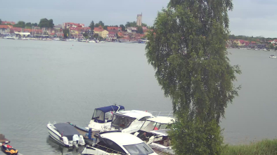 Jezioro Mikołajskie, panorama Mikołajek