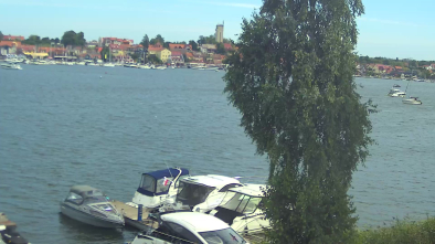 Jezioro Mikołajskie, panorama Mikołajek