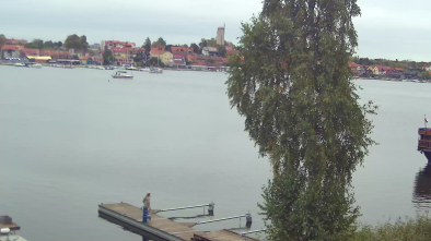 Jezioro Mikołajskie, panorama Mikołajek