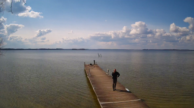 Jezioro Dargin, port Nowy harsz