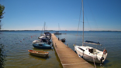 Jezioro Dargin, port Nowy harsz