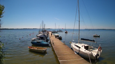Jezioro Dargin, port Nowy harsz