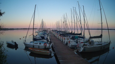 Jezioro Dargin, port Nowy harsz