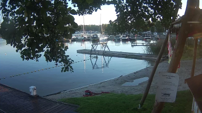 Jezioro Boczne, port Tło Dla Mew