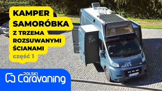 Kamper samoróbka z trzema rozsuwanymi ścianami. A self-made motorhome with three sliding walls (1)