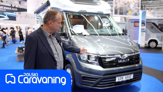 Kamper z falą na dachu. Zobaczcie Knausa Van Wave zabudowanego na MANie