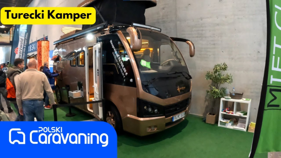 Turecki kamper Sun Berlino na bazie małego autobusu- nowość z targów CMT Stuttgart 2023