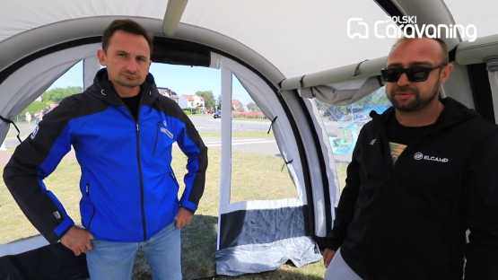 Alternatywą dla ciężkich, trudnych do rozłożenia przedsionków są przedsionki dmuchane.