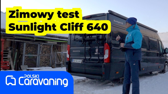 Testujemy campervana Sunlight Cliff 640 w warunkach zimowych w okolicach Oberstdorfu.