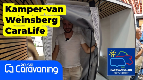 Campervan, który nie ma łazienki a jednak można wewnątrz wziąć prysznic- nowość Weinsberg CaraLife