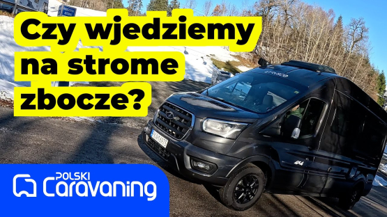 Czy campervan  4x4 wjedzie zimą na strome zbocze?
