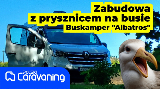 Albatros od firmy Buskamper z prysznicem i obszerną łazienką.
