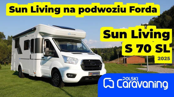 Kamper półintegra Sun Living S 70 SL na podwozie forda dla 4 osób z fabryki Adria