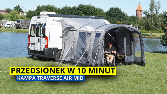 10 minut i masz dodatkowy pokój przy campervanie! Kampa Traverse Air Mid