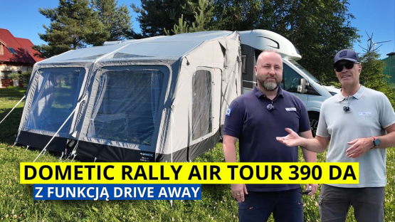 Dometic Rally Air Tour 390 DA — nadmuchiwany przedsionek Drive Away do kampera