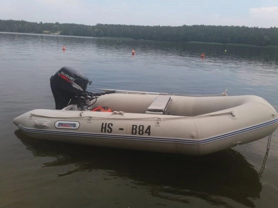                         Ponton Promarine 330 z silnikiem Suzuki 15 df - zdjęcie 1
                        