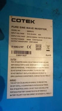                         Przetwornica COTEK S600R-212 - zdjęcie 4
                        