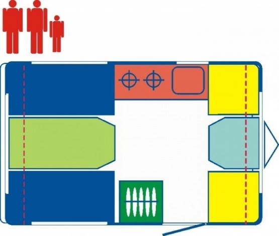                         Nowa Przyczepa Kempingowa 3-osobowa produkcji Niewiadów model N126D. DMC 750kg. - zdjęcie 2
                        